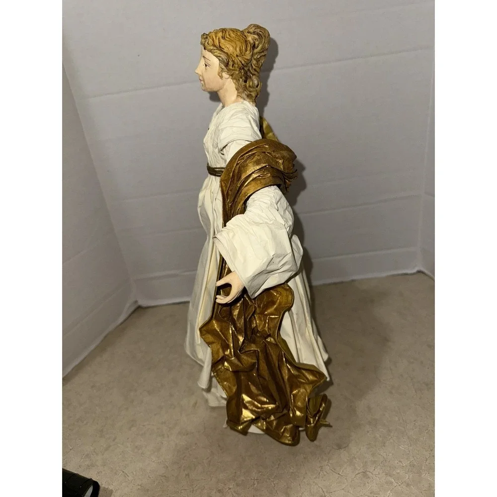 Paper Mache Saint angel , Nativity , Tree Topper, ‎ Christmas